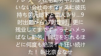 テレワーク在宅勤务中の谁もいない会社のオフィスに彼氏持ち美人部下と二人きり…9时出勤から17时定时、更に残业してまでず～っとハメっぱなし勤务。缔切を忘れるほどに何度も絶顶イキ狂い続けた！ 朝比奈ななせ